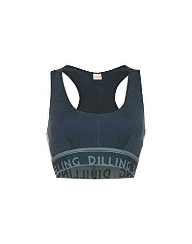 Dilling Sport BH aus natürlicher Merinowolle Petrol 36 von Dilling