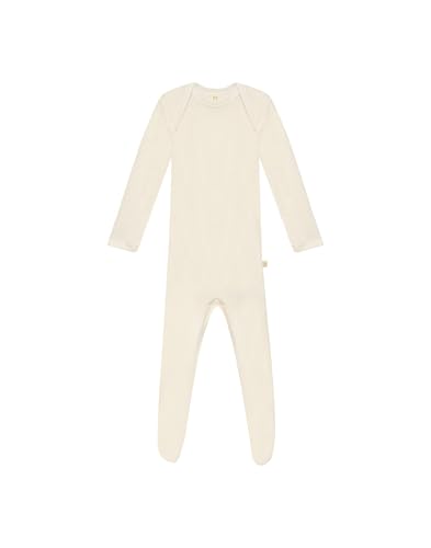 Dilling Strampler für Babys mit Füssen aus 100% BIO-Merinowolle Natur 80 von Dilling