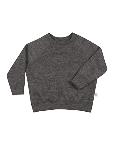 Dilling Sweatshirt aus natürlicher Merinowolle für Babys Dunkelgrau meliert 92 von Dilling