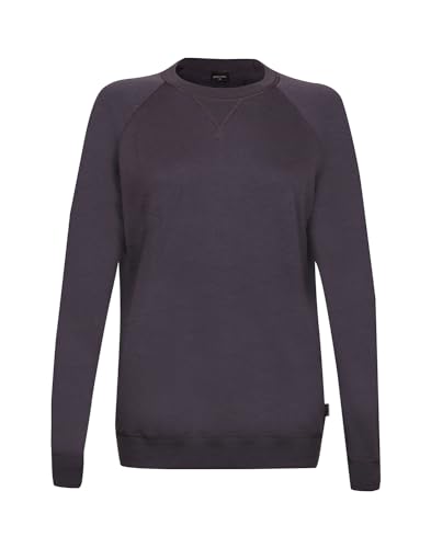 Dilling Sweatshirt aus natürlicher Merinowolle für Damen Aubergine 42 von Dilling