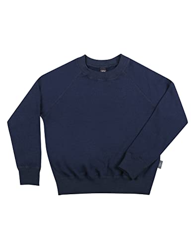 Dilling Sweatshirt aus natürlicher Merinowolle für Kinder Navy von Dilling