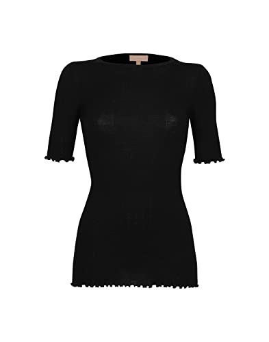 Dilling T-Shirt aus Merinowolle/Seide für Damen Schwarz 36 von Dilling