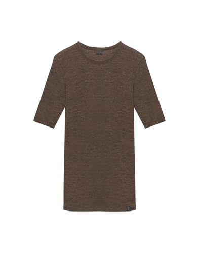 Dilling T-Shirt aus Merinowolle - Haselnussbraun 40 von Dilling