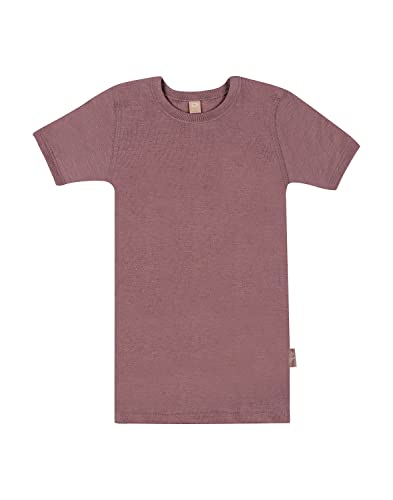 Dilling T-Shirt aus natürlicher Merinowolle für Kinder Fuchsia von Dilling