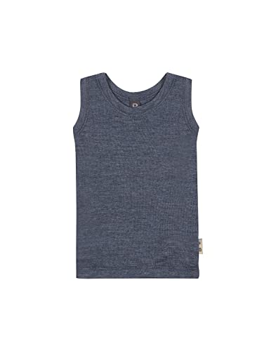 Dilling Tank Top aus natürlicher Merinowolle und Seide für Babys Blau meliert 80 von Dilling
