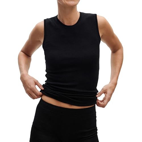 Dilling Tanktop aus Merinowolle für Frauen - Schwarz 40 von Dilling