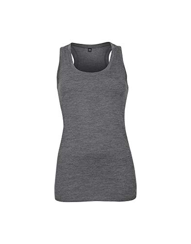 Dilling Tanktop für Damen aus 100% Bio-Merinowolle Dunkelgrau meliert 38 von Dilling