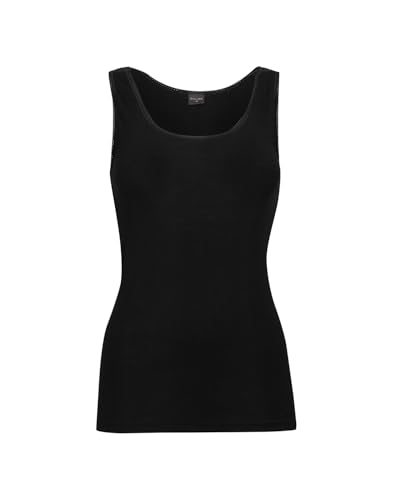 Dilling Unterhemd für Damen aus Merinowolle - Schwarz 34 von Dilling