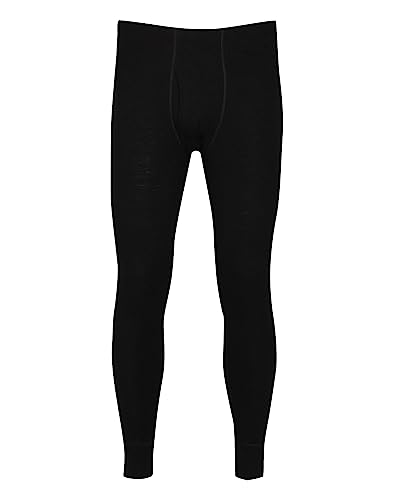 Dilling große Größen - Leggings für Herren aus 100% Bio-Merinowolle Schwarz 5XL von Dilling