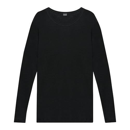 Dilling große Größen - Shirt für Damen aus 100% Bio-Merinowolle Schwarz 54 von Dilling