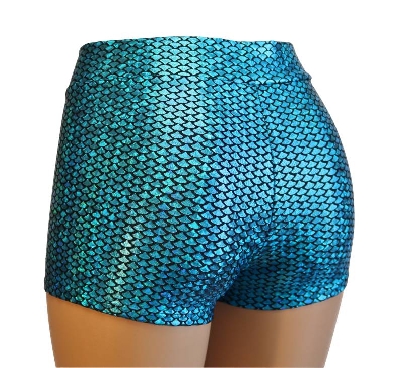 Meerjungfrau-Skala Booty Shorts Erwachsene & Kindergrößen von DillyDuds