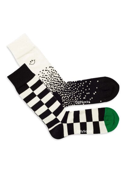 DillySocks AG Socken "Granular Chessboard 2er Set" von DillySocks AG