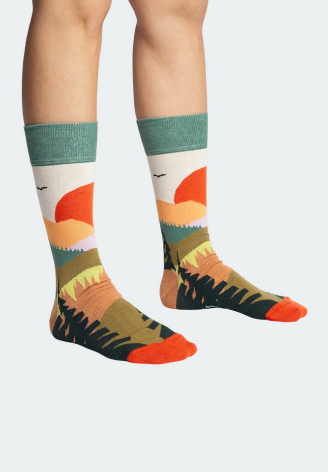 DillySocks Basicsocken Abstract Nature aus nachhaltiger Baumwolle & recyceltem Polyamid von DillySocks