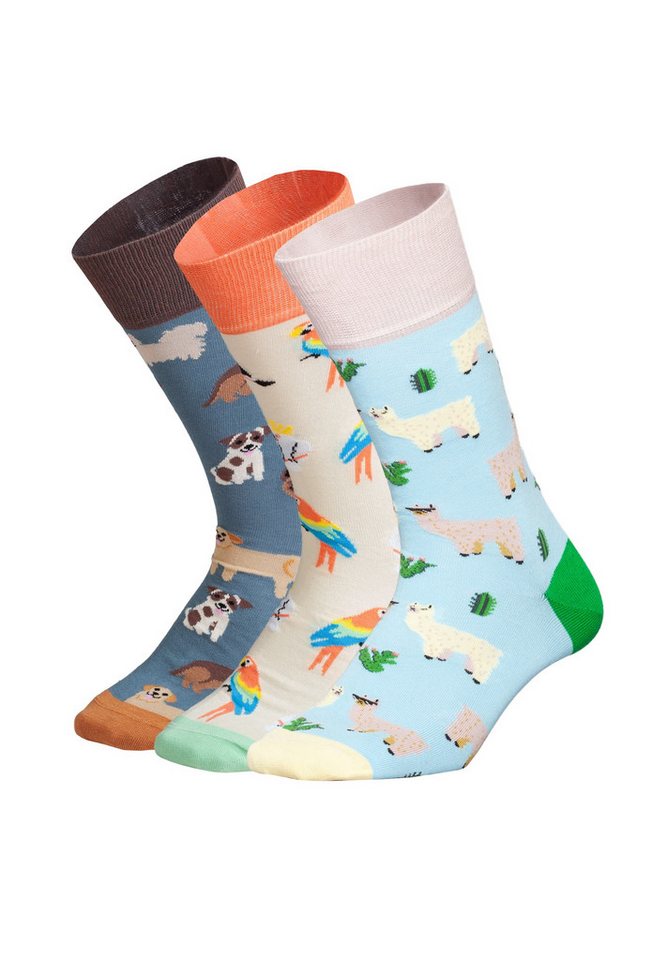 DillySocks Basicsocken Animal Attitude Aus Baumwolle & recyceltem Polyamid von DillySocks