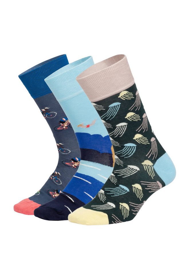 DillySocks Basicsocken Costal Views Aus Baumwolle & recyceltem Polyamid von DillySocks