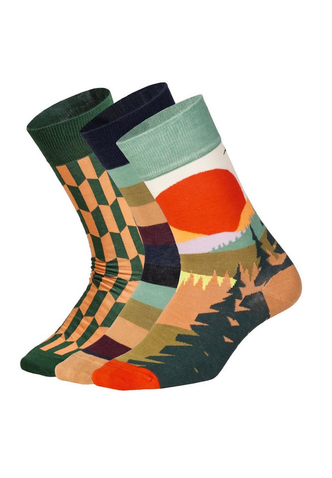DillySocks Basicsocken Falling for Nature Aus Baumwolle & recyceltem Polyamid von DillySocks