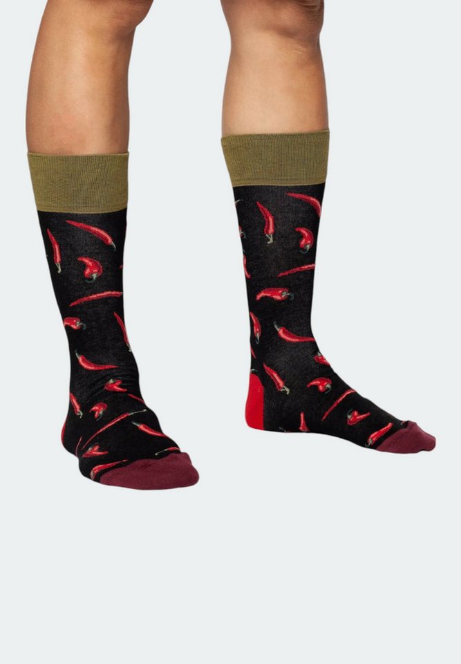 DillySocks Basicsocken Food Enthusiast aus nachhaltiger Baumwolle & recyceltem Polyamid von DillySocks