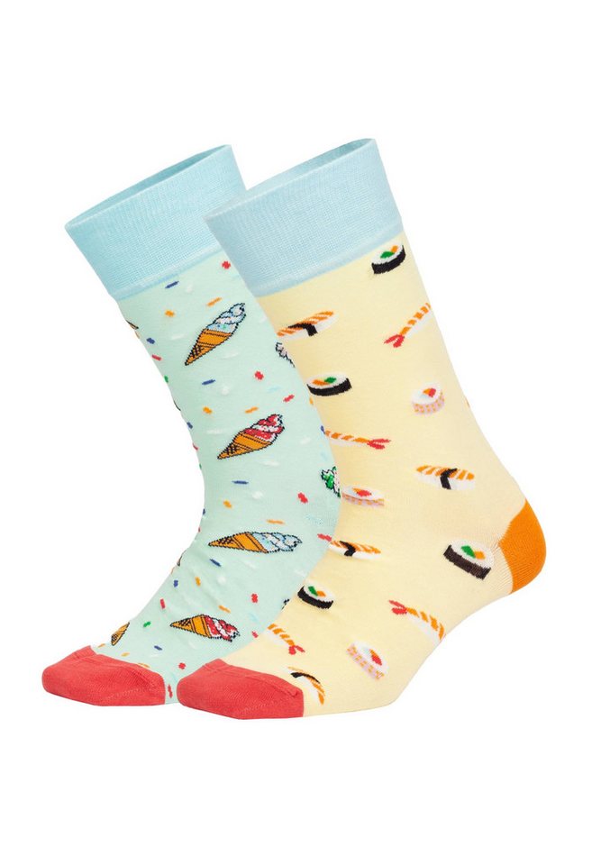 DillySocks Basicsocken Lunch Offer Aus Baumwolle & recyceltem Polyamid von DillySocks
