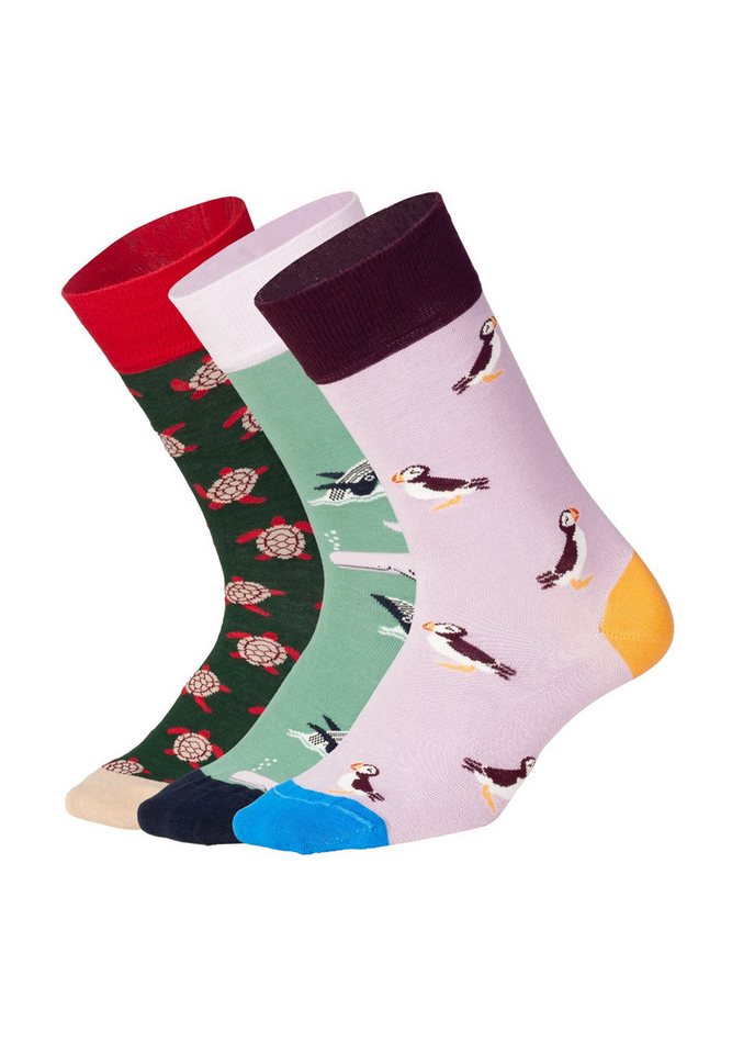 DillySocks Basicsocken Ocean Enthusiasts Aus Baumwolle & recyceltem Polyamid von DillySocks