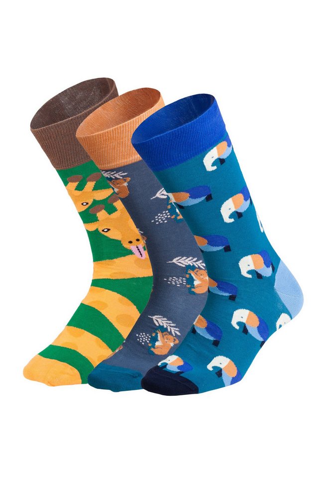 DillySocks Basicsocken Wild Steps Aus Baumwolle & recyceltem Polyamid von DillySocks