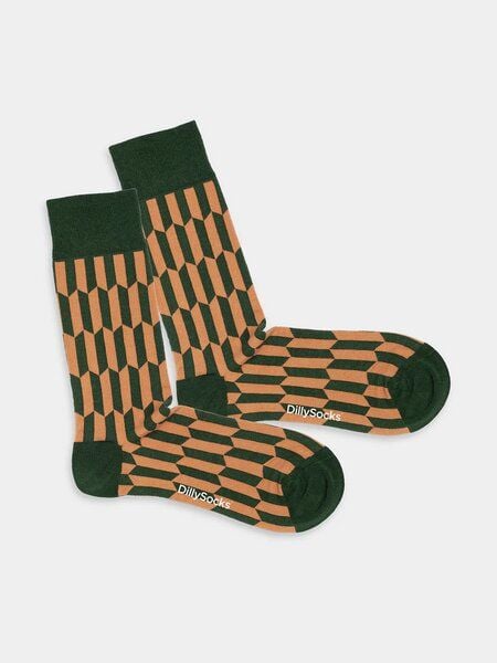 DillySocks Bunte Socken, Bio Baumwolle, Geo Grove von DillySocks