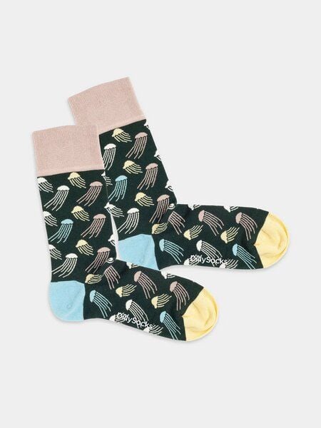 DillySocks Bunte Socken, Bio Baumwolle, Jellyfish Jungle von DillySocks