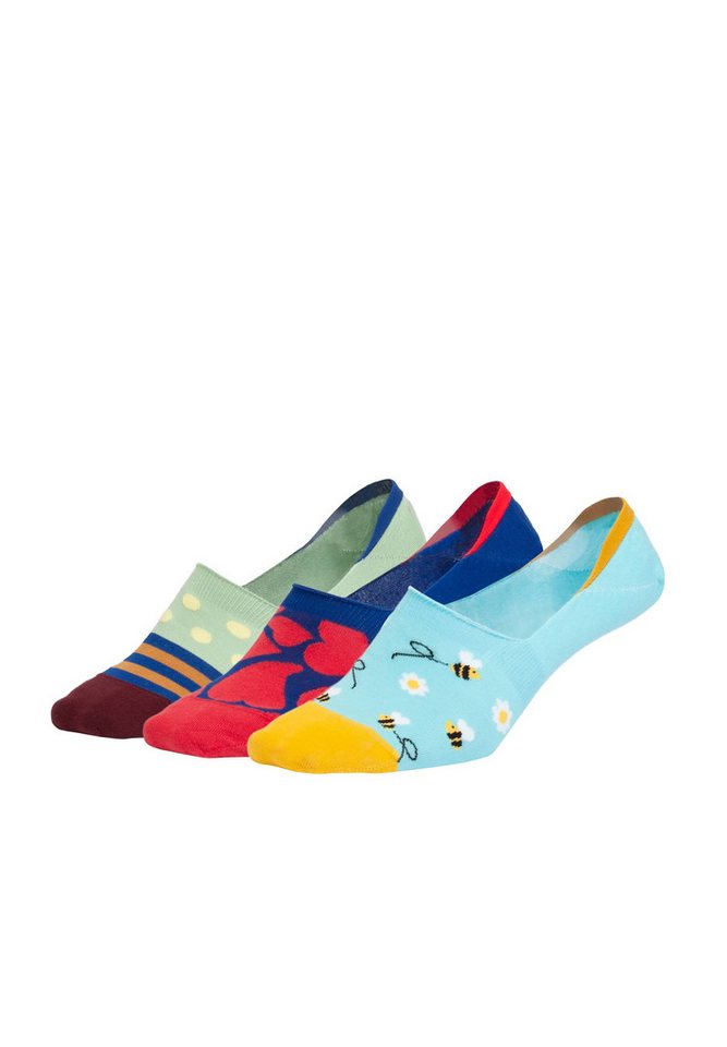 DillySocks Füßlinge Hidden Bee Love Aus Baumwolle & recyceltem Polyamid von DillySocks