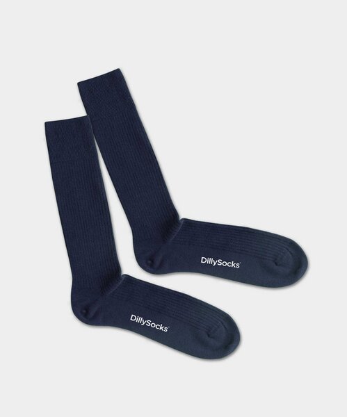 DillySocks Gerippte Socken einfarbig von DillySocks