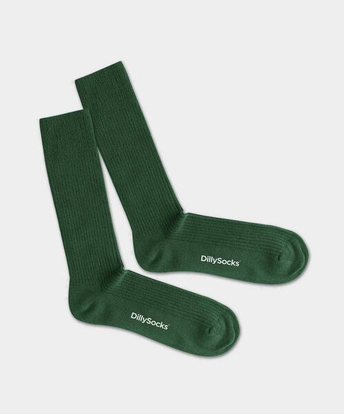 DillySocks Gerippte Socken einfarbig von DillySocks