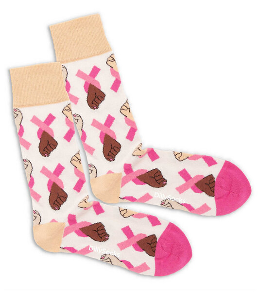 DillySocks Pink Ribbon Charity Socken von DillySocks