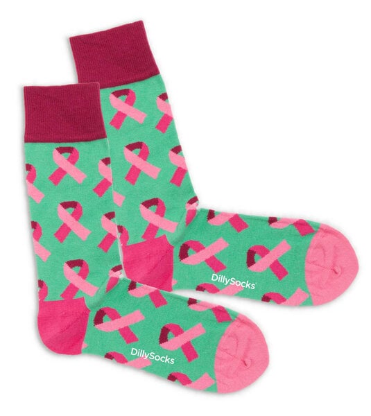 DillySocks Pink Ribbon Charity Socken von DillySocks