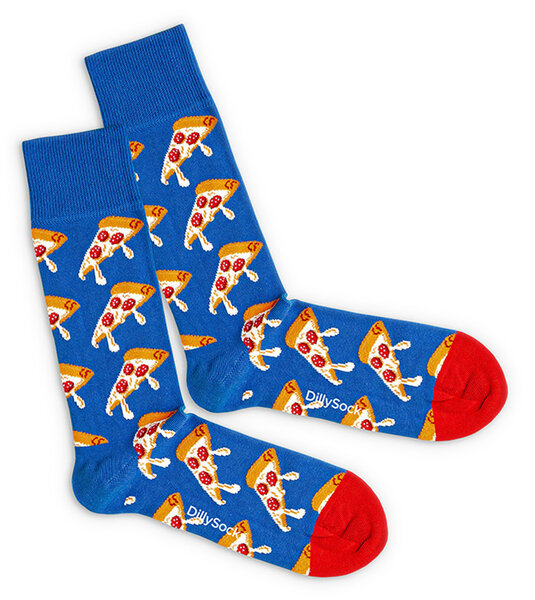 DillySocks Pizza Socken aus Biobaumwoll-Mix von DillySocks