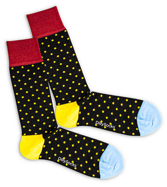 DillySocks Pünktchen Socken aus Biobaumwoll-Mix von DillySocks