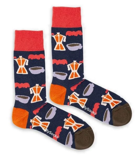 DillySocks Socken Barista Bliss aus Biobaumwoll-Mix von DillySocks