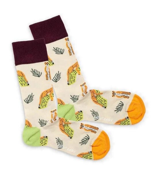 DillySocks Socken Chillaxing Cat aus Biobaumwoll-Mix von DillySocks