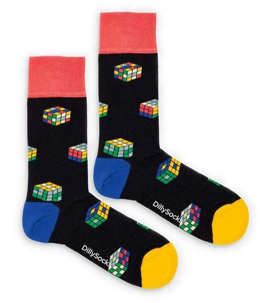 DillySocks Socken Color Cube aus Biobaumwoll-Mix von DillySocks