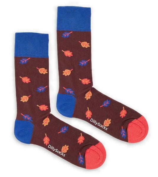 DillySocks Socken Golden Leaves aus Biobaumwoll-Mix von DillySocks