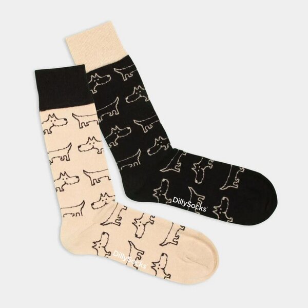 DillySocks Socken HAPPY SAUSAGE DOG von DillySocks