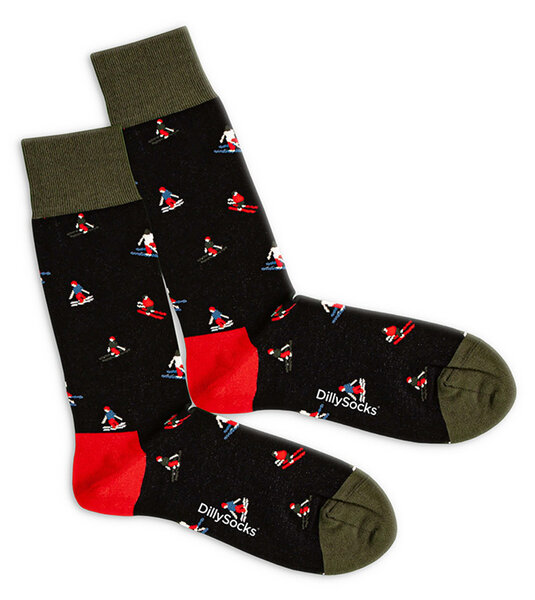 DillySocks Socken Hit The Slopes aus Biobaumwoll-Mix von DillySocks