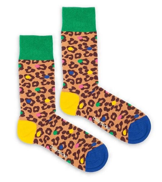 DillySocks Socken Leo Spots aus Biobaumwoll-Mix von DillySocks