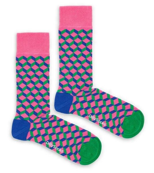 DillySocks Socken Luminous Dice aus Biobaumwoll-Mix von DillySocks