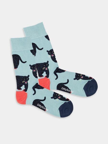DillySocks Socken Midnight Panther aus Biobaumwoll-Mix von DillySocks