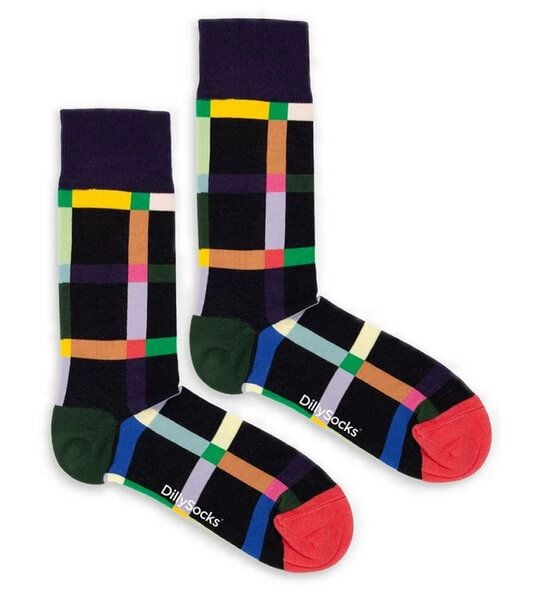 DillySocks Socken Multicolor Maze aus Biobaumwoll-Mix DillySocks Socken Multicolor Maze aus Biobaumwoll-Mix von DillySocks