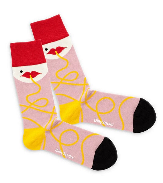 DillySocks Socken No Regretti Eat Spaghetti aus Biobaumwoll-Mix von DillySocks