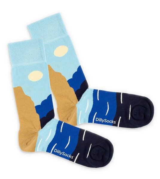 DillySocks Socken Ocean Dive aus Biobaumwoll-Mix von DillySocks