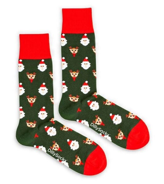 DillySocks Socken Rudolph in the Forest aus Biobaumwoll-Mix von DillySocks