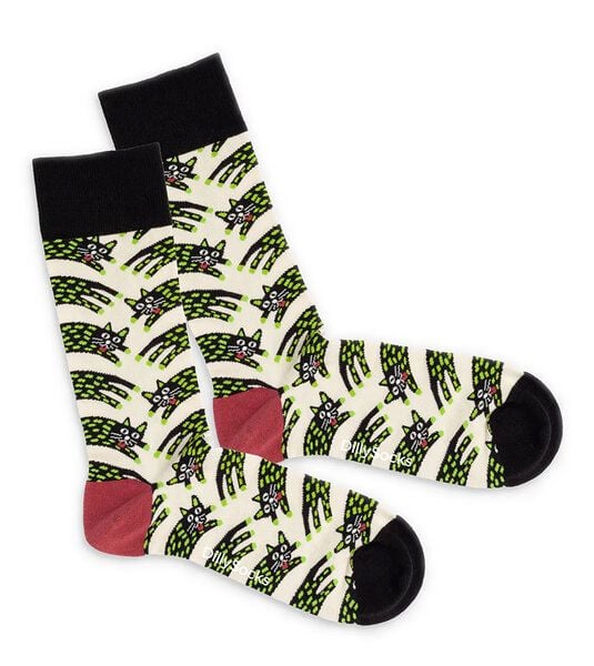 DillySocks Socken Scratch Cats aus Biobaumwoll-Mix von DillySocks