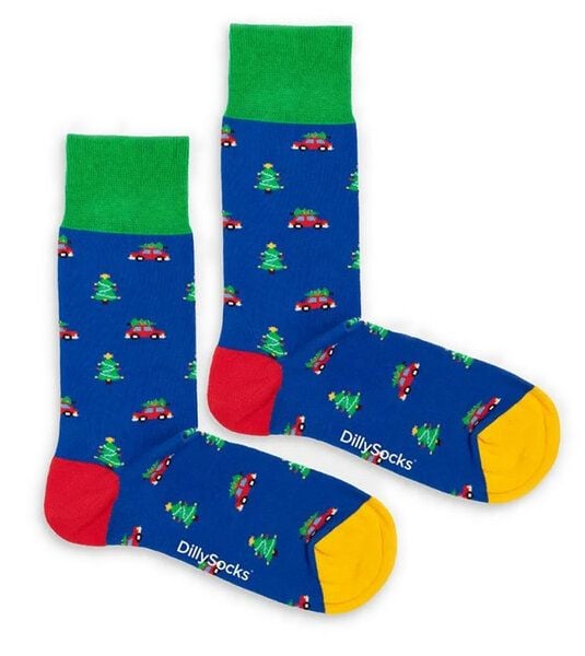 DillySocks Socken Tree Ride aus Biobaumwoll-Mix von DillySocks