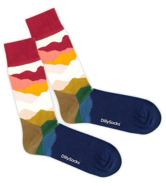 DillySocks Socken Wanderlust aus Biobaumwoll-Mix von DillySocks