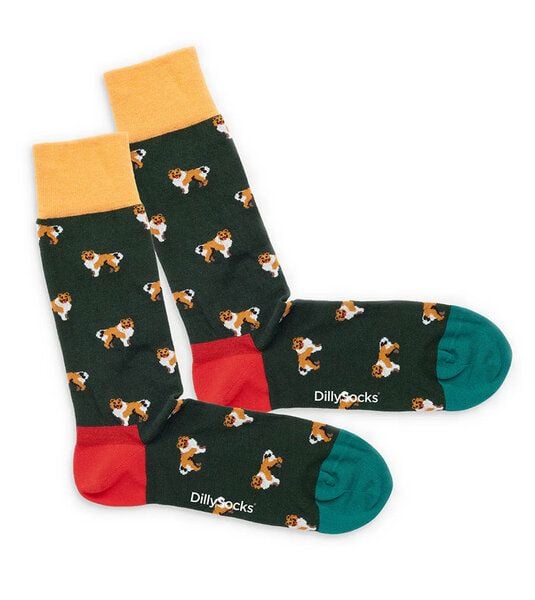 DillySocks Socken Who Let The Dogs Out aus Biobaumwoll-Mix von DillySocks